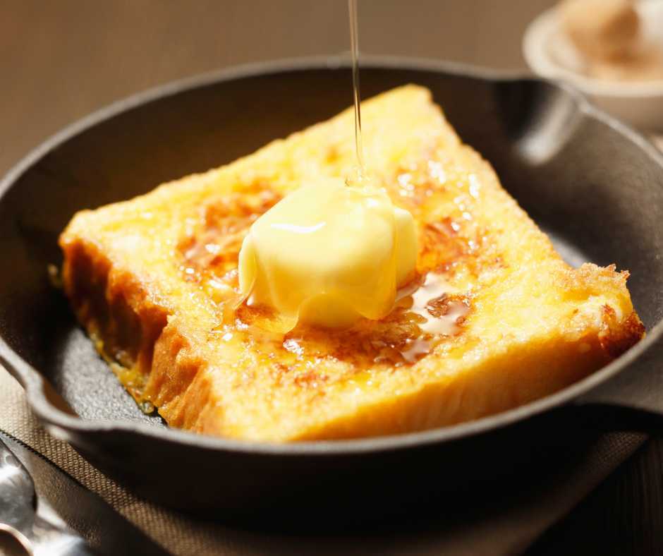 butter on a french toast