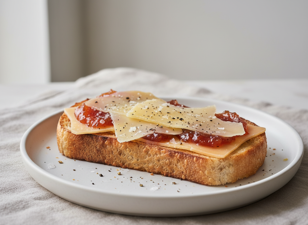 Cheddar + quince paste + cracked black pepper