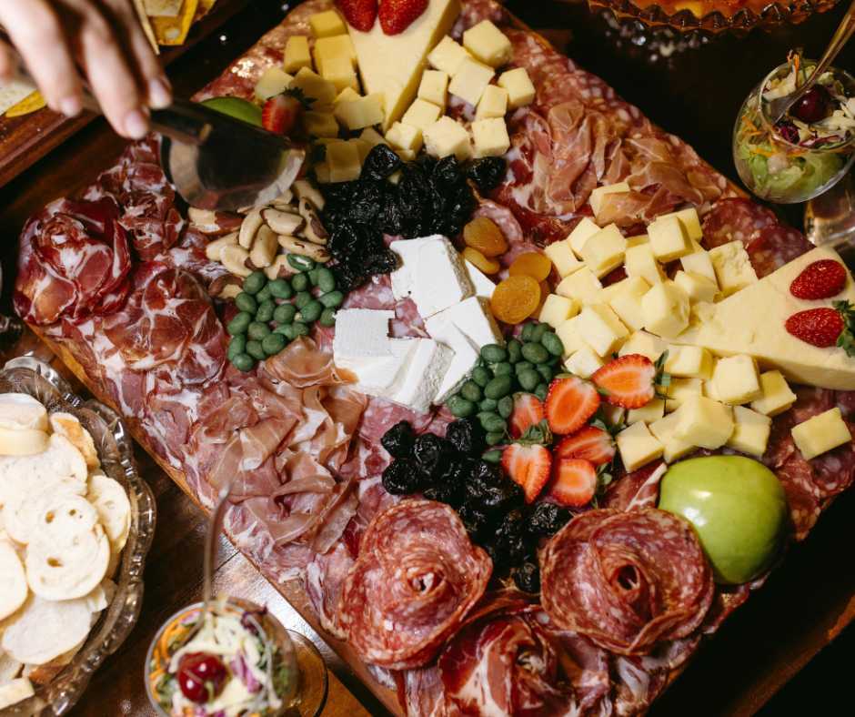 cheese board and ham board