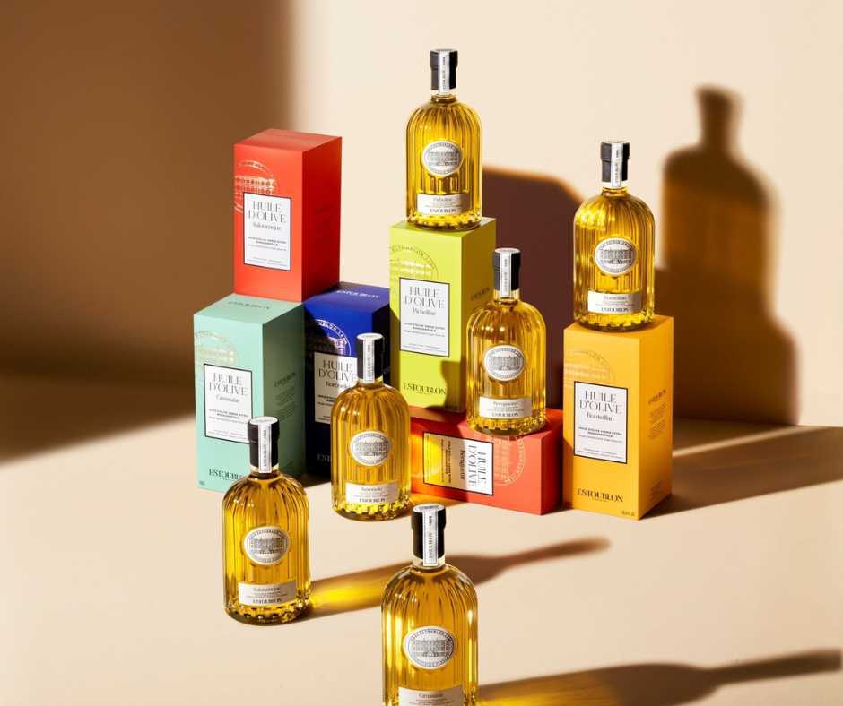 set of French olive oils