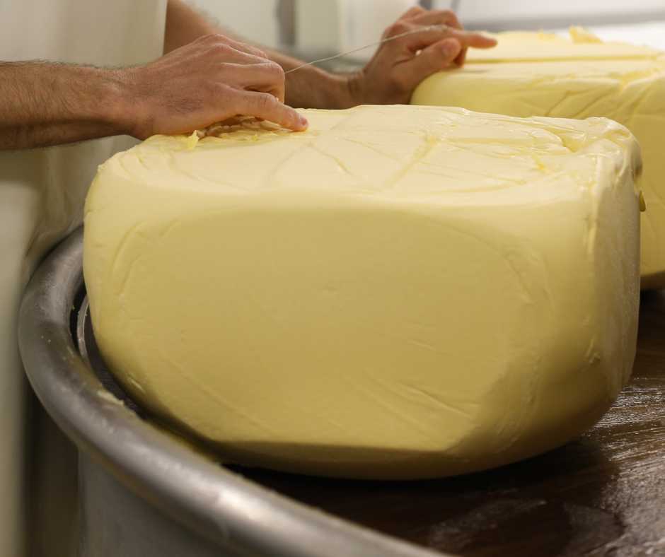 Making butter process