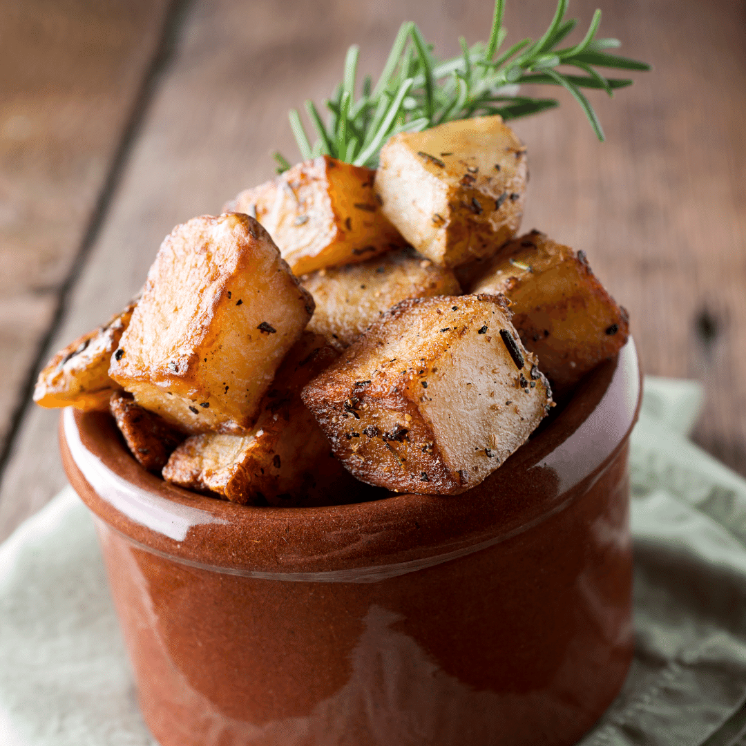 Roasted Potato Cubes with Rosemary – Feast Glorious Feast