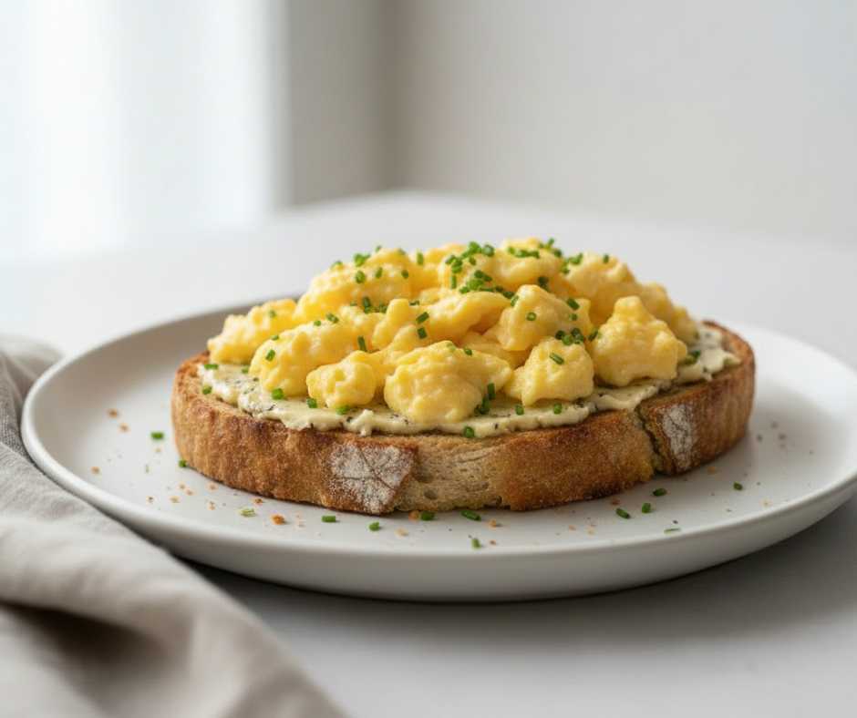 truffle butter and scramble eggs